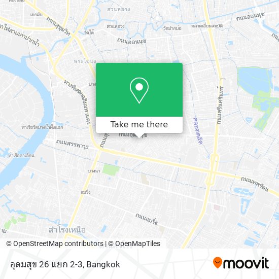 อุดมสุข 26 แยก 2-3 map