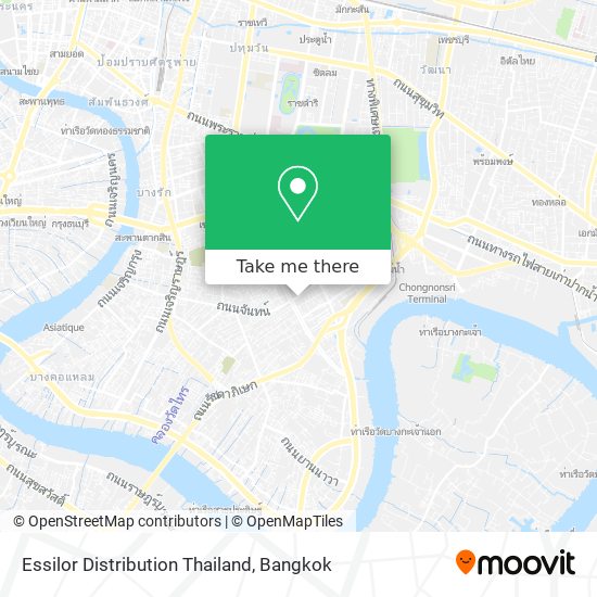 Essilor Distribution Thailand map