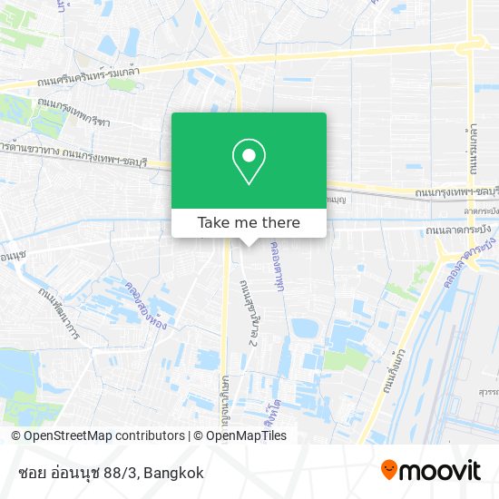 ซอย อ่อนนุช 88/3 map
