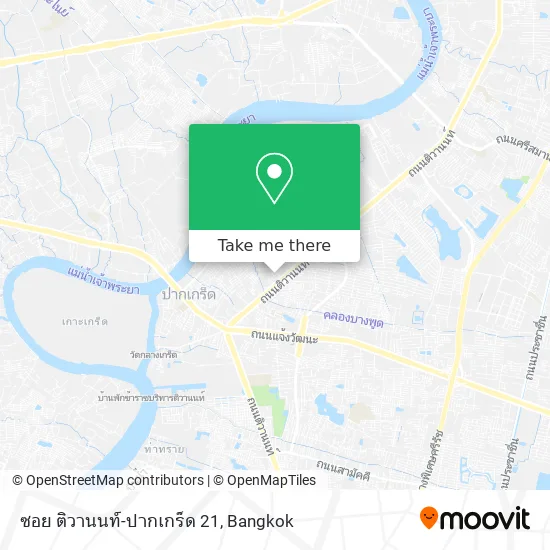 ซอย ติวานนท์-ปากเกร็ด 21 map