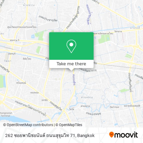 262 ซอยพานิชอนันต์ ถนนสุขุมวิท 71 map