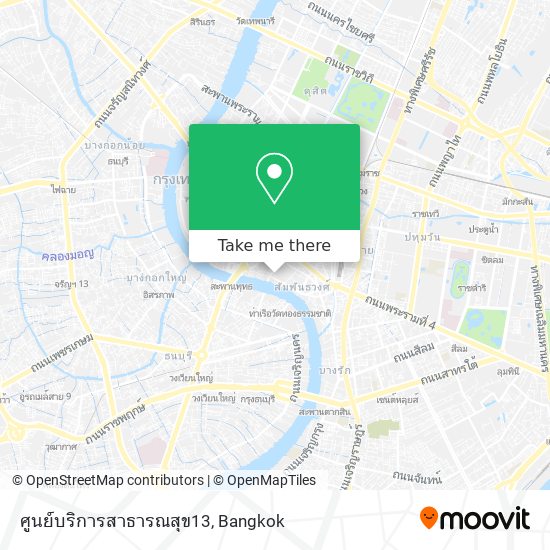 ศูนย์บริการสาธารณสุข13 map