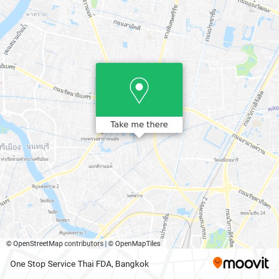 One Stop Service Thai FDA map