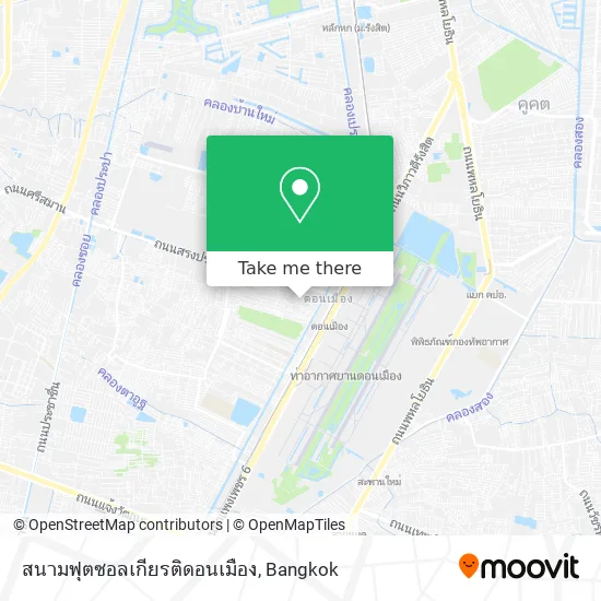 สนามฟุตซอลเกียรติดอนเมือง map