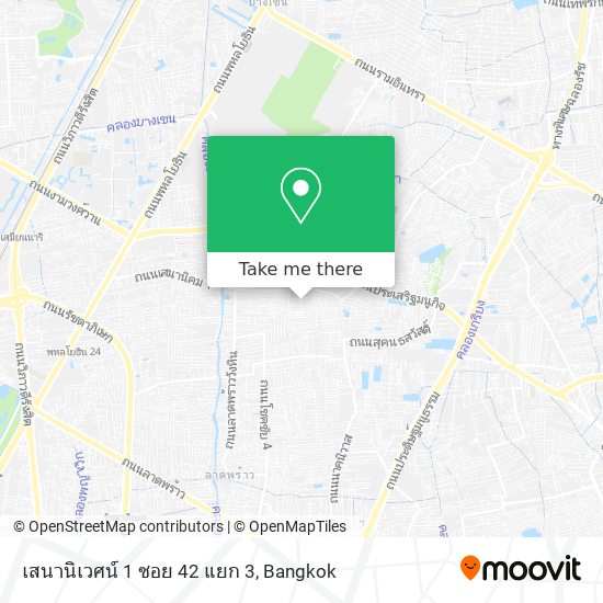 เสนานิเวศน์ 1 ซอย 42 แยก 3 map