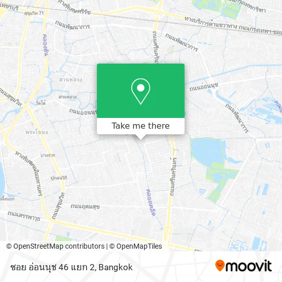 ซอย อ่อนนุช 46 แยก 2 map