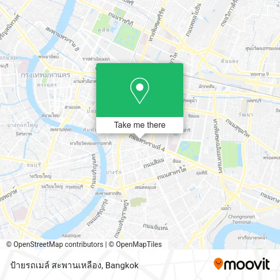ป้ายรถเมล์ สะพานเหลือง map
