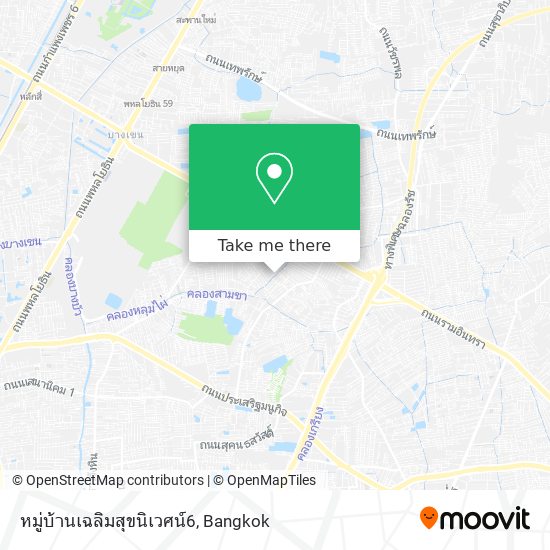 หมู่บ้านเฉลิมสุขนิเวศน์6 map