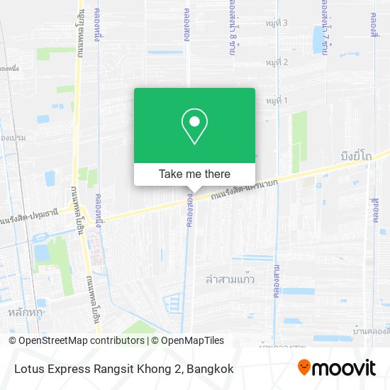 Lotus Express Rangsit Khong 2 map