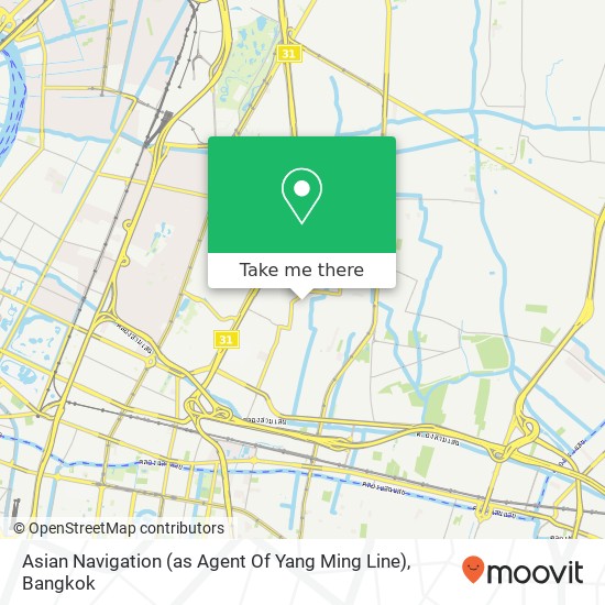 Asian Navigation (as Agent Of Yang Ming Line) map