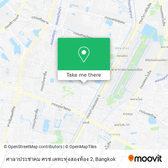 ศาลาประชาคม ศรช.เคหะทุ่งสองห้อง 2 map