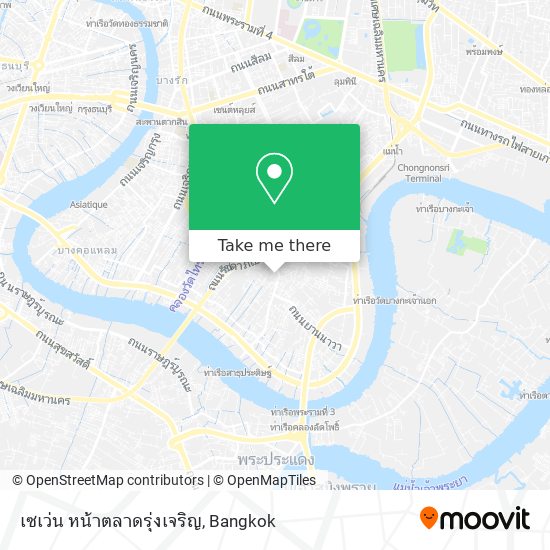 เซเว่น หน้าตลาดรุ่งเจริญ map