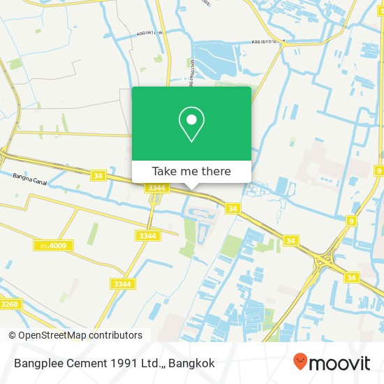 Bangplee Cement 1991 Ltd., map