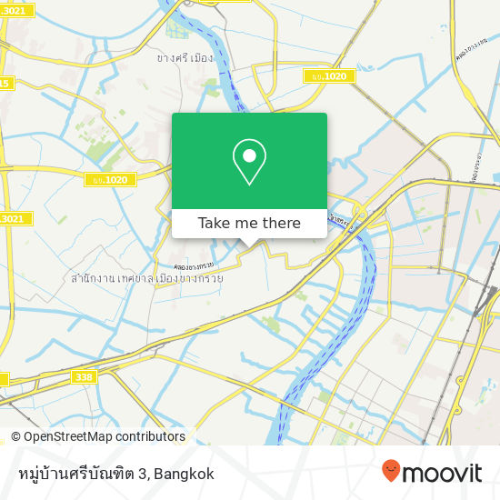 หมู่บ้านศรีบัณฑิต 3 map