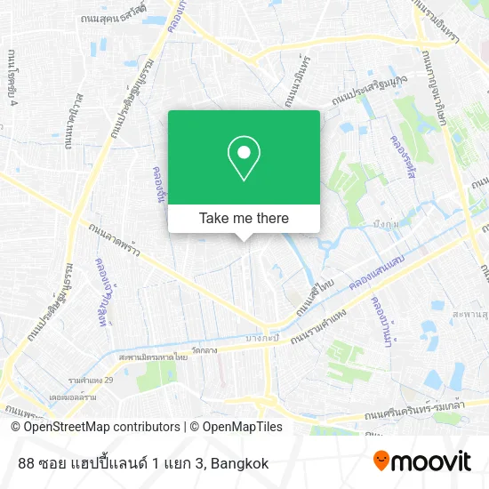 88 ซอย แฮปปี้แลนด์ 1 แยก 3 map