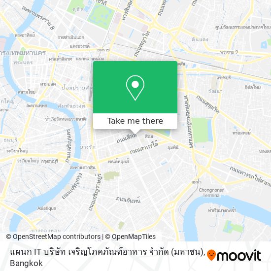 แผนก IT บริษัท เจริญโภคภัณฑ์อาหาร จำกัด (มหาชน) map