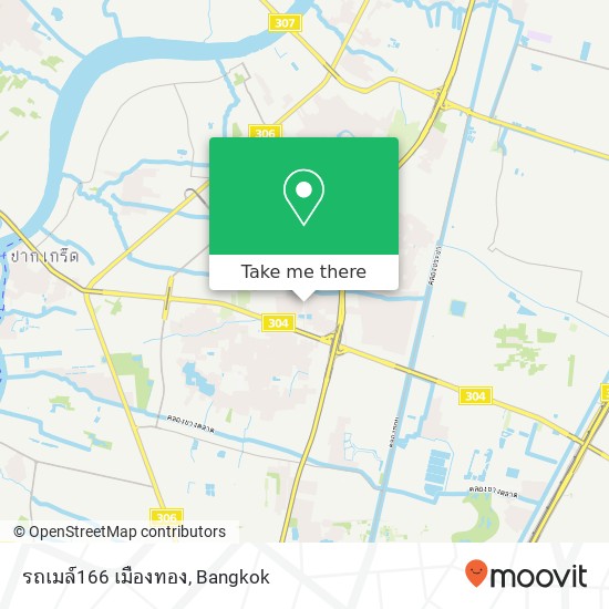 รถเมล์166 เมืองทอง map