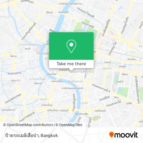 ป้ายรถเมล์เสือป่า map