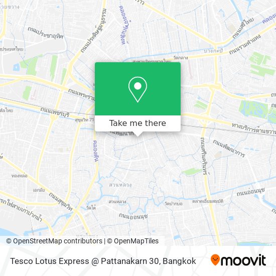 Tesco Lotus Express @ Pattanakarn 30 map