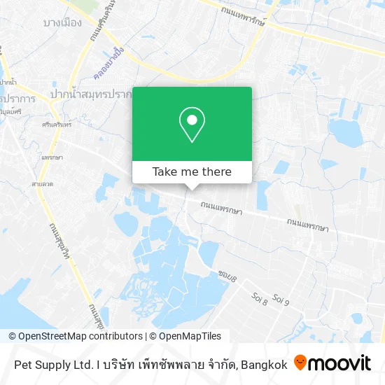 Pet Supply Ltd. I บริษัท เพ็ทซัพพลาย จำกัด map