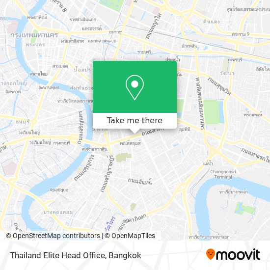 Thailand Elite Head Office map