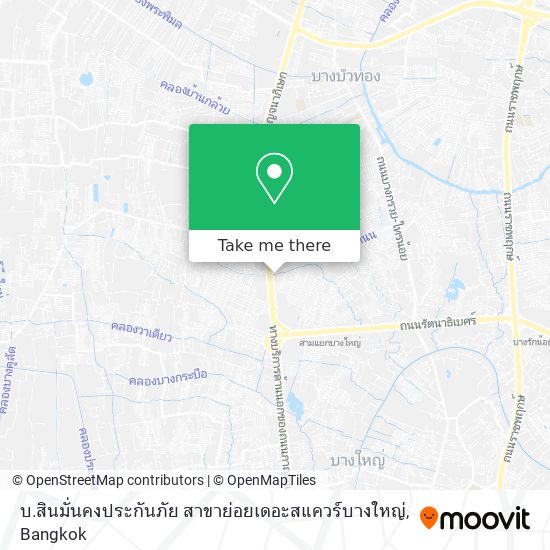 บ.สินมั่นคงประกันภัย สาขาย่อยเดอะสแควร์บางใหญ่ map