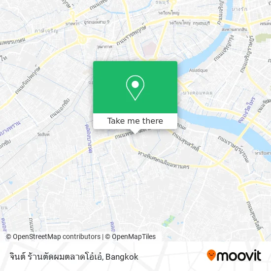 จินต์ ร้านตัดผมตลาดโอ๋เอ๋ map