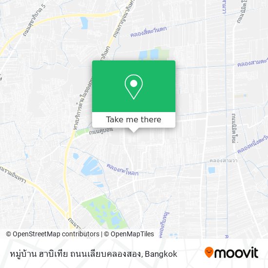 หมู่บ้าน ฮาบิเทีย ถนนเลียบคลองสอง map