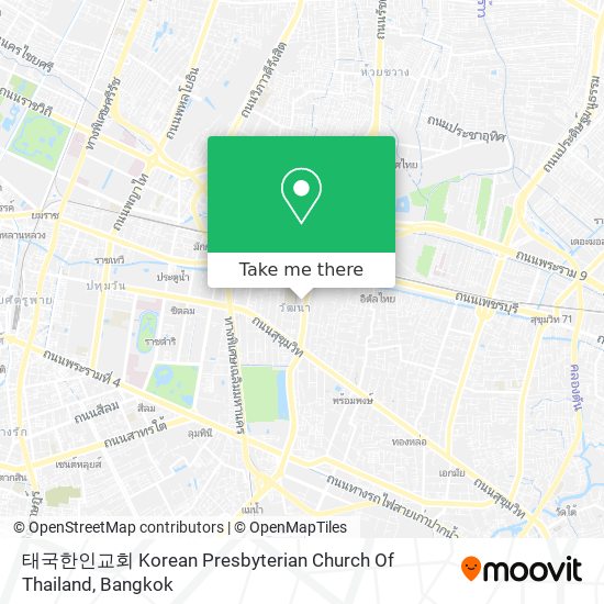 태국한인교회 Korean Presbyterian Church Of Thailand map