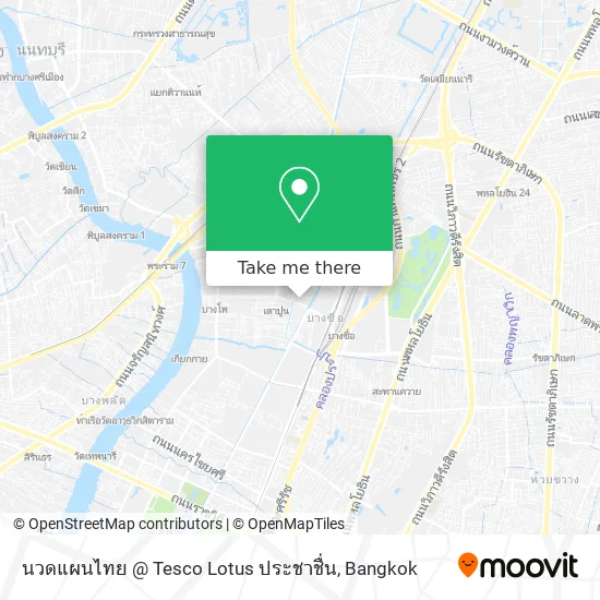 นวดแผนไทย @ Tesco Lotus ประชาชื่น map