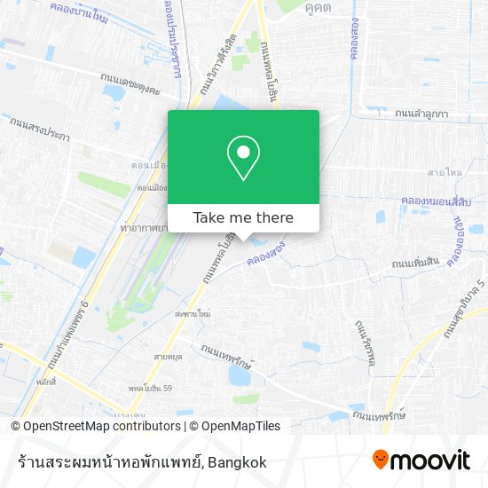 ร้านสระผมหน้าหอพักแพทย์ map