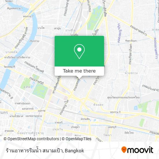 ร้านอาหารริมน้ำ สนามเป้า map
