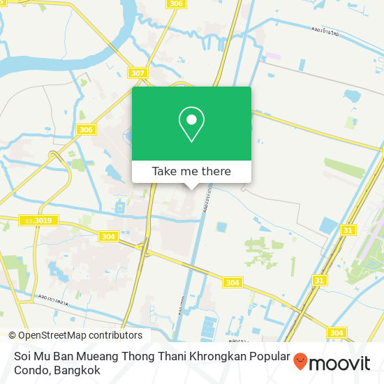 Soi Mu Ban Mueang Thong Thani Khrongkan Popular Condo map