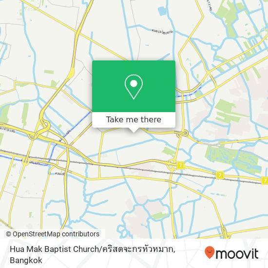 Hua Mak Baptist Church / คริสตจะกรหัวหมาก map
