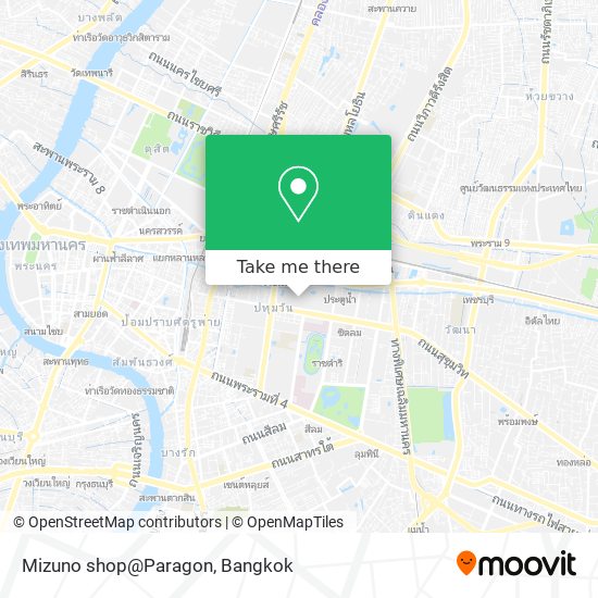 Mizuno shop@Paragon map