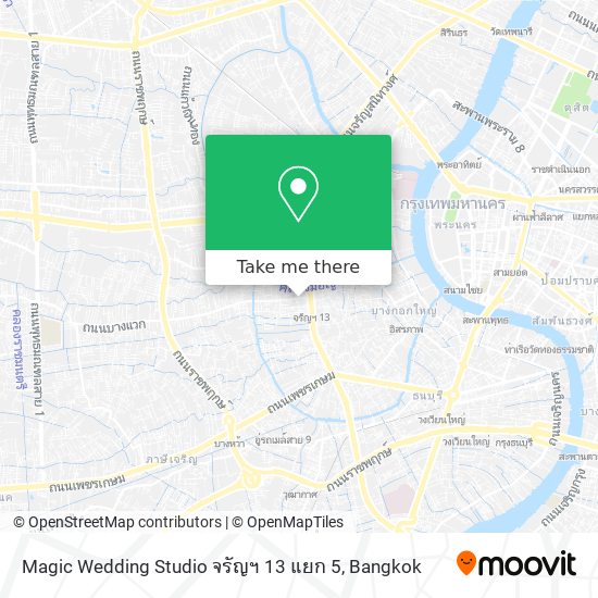 Magic Wedding Studio จรัญฯ 13 แยก 5 map