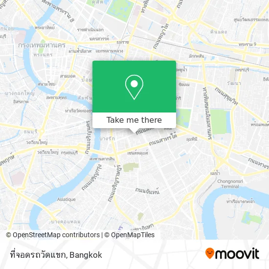 ที่จอดรถวัดแขก map