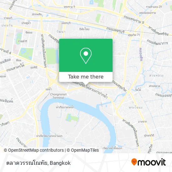 ตลาดวรรณโณทัย map