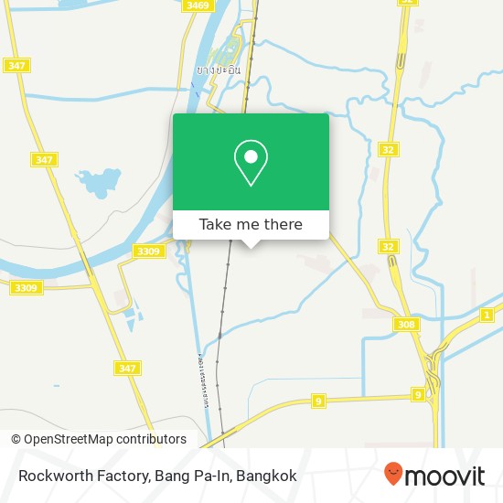 Rockworth Factory, Bang Pa-In map