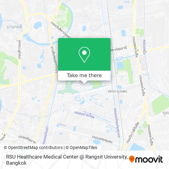 RSU Healthcare Medical Center @ Rangsit University map