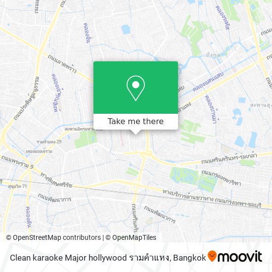 Clean karaoke Major hollywood รามคำแหง map