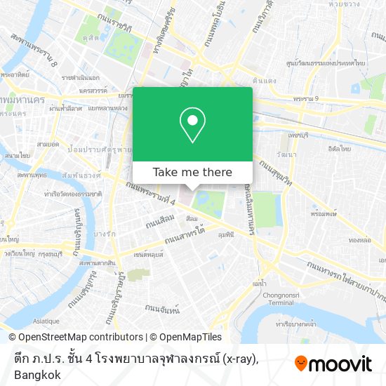 ตึก ภ.ป.ร. ชั้น 4 โรงพยาบาลจุฬาลงกรณ์ (x-ray) map