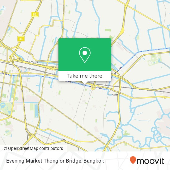 Evening Market Thonglor Bridge map