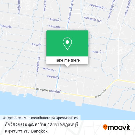 ตึกวิศวกรรม @มหาวิทยาลัยราชภัฏธนบุรี  สมุทรปราการ map