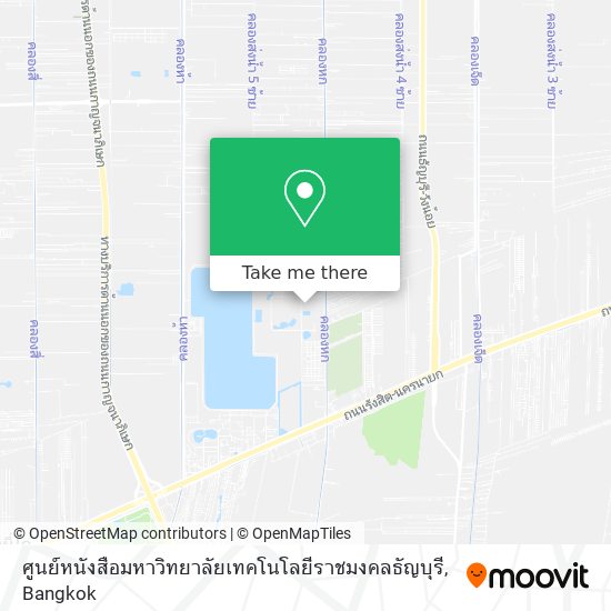 ศูนย์หนังสือมหาวิทยาลัยเทคโนโลยีราชมงคลธัญบุรี map