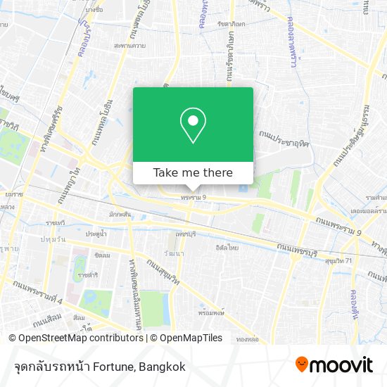 จุดกลับรถหน้า Fortune map