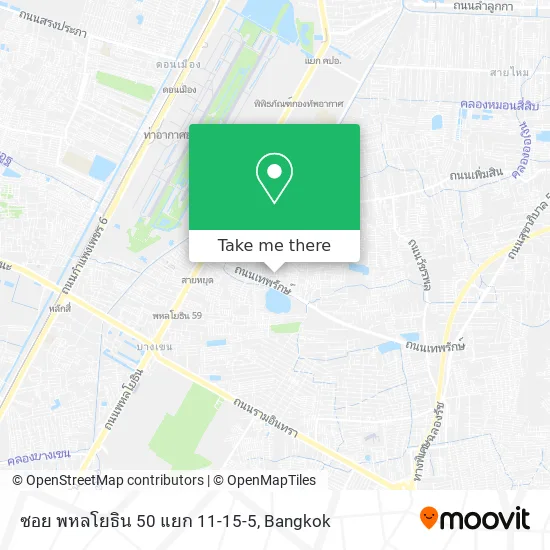 ซอย พหลโยธิน 50 แยก 11-15-5 map