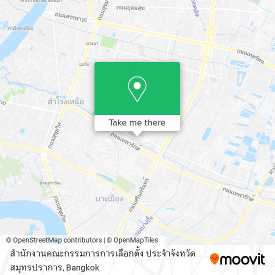 สำนักงานคณะกรรมการการเลือกตั้ง ประจำจังหวัดสมุทรปราการ map