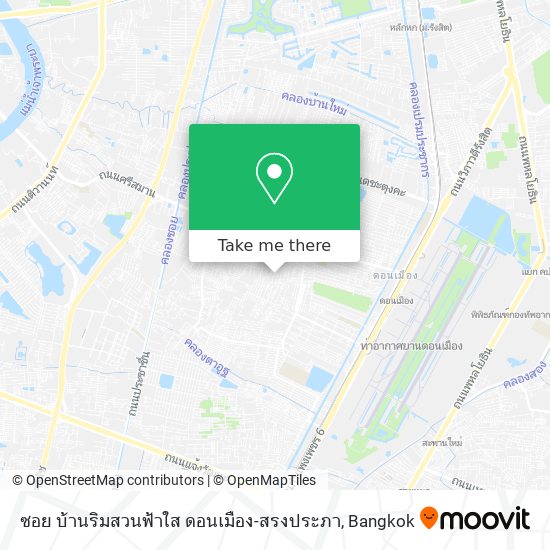 ซอย บ้านริมสวนฟ้าใส ดอนเมือง-สรงประภา map