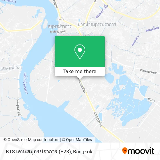 BTS เคหะสมุทรปราการ (E23) map